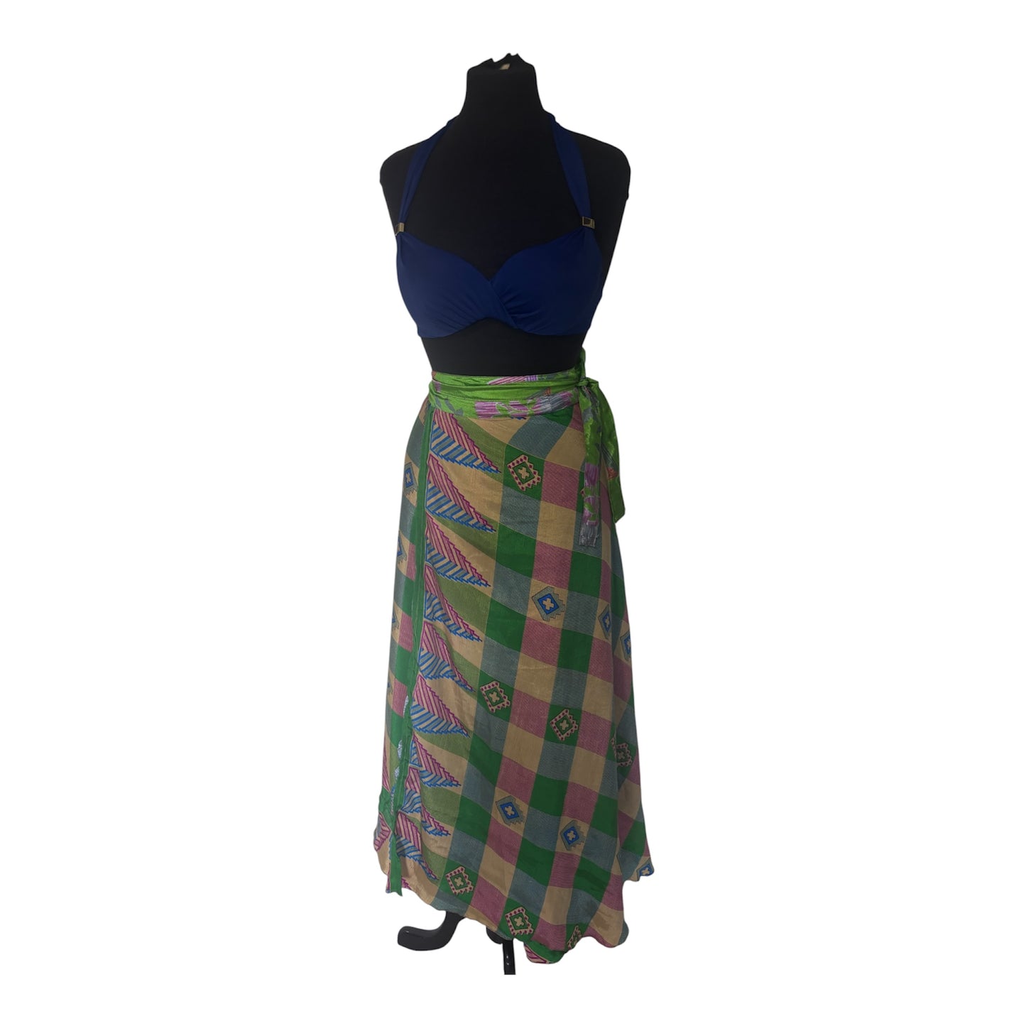 Green vibrant skirt